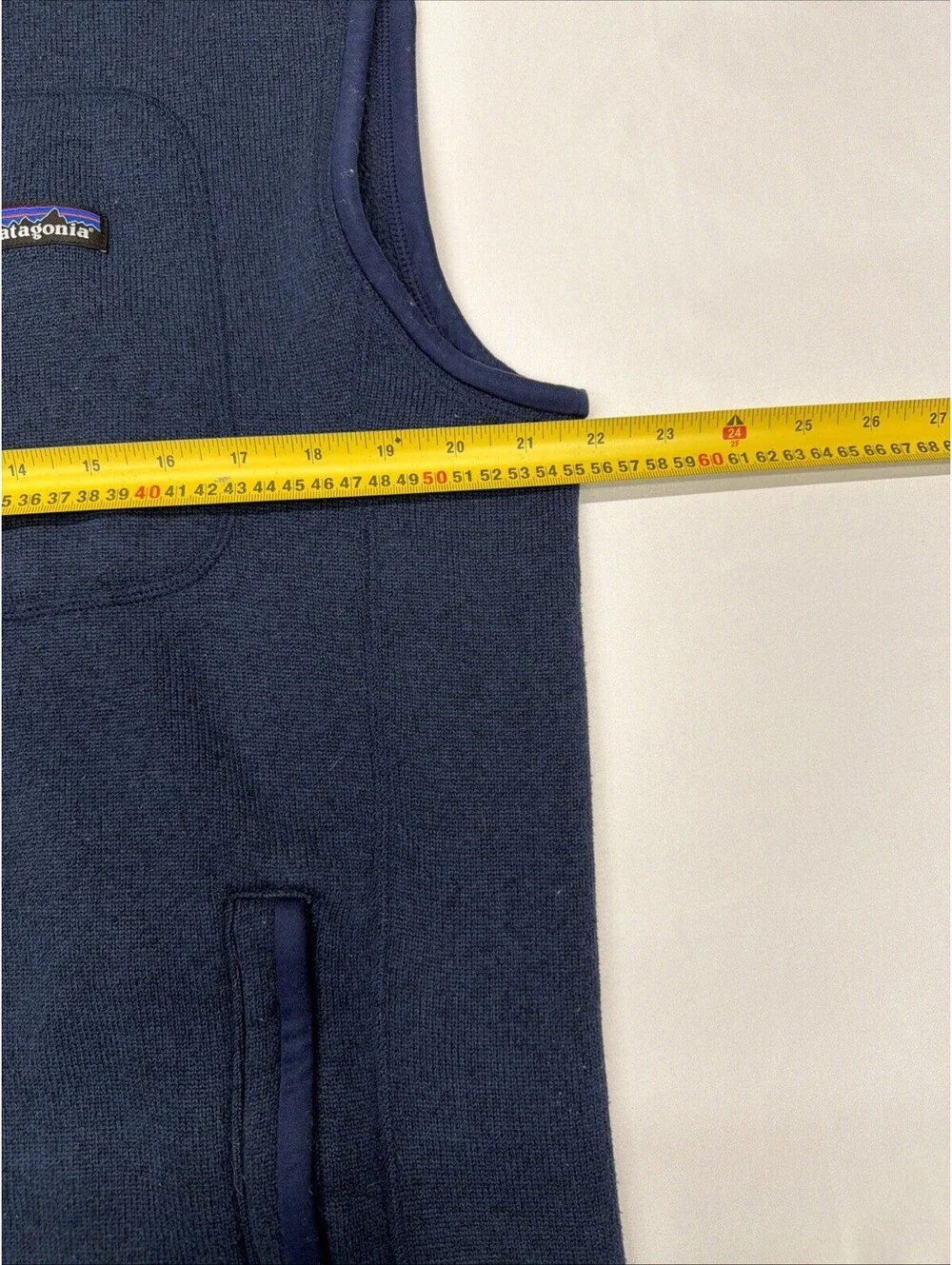 Patagonia Vest Jacket Mens Large  Navy Fleece Better Sweater Full Zip Athleisure